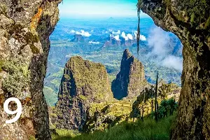 Ras Dashen (Simien Mountains): 4,550 meters (14,928 feet) in Ethiopia
