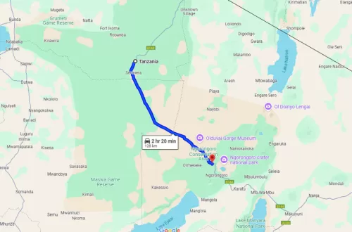 Ngorongoro to Serengeti: Distance and Drive Time